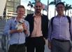 Chris, Murat, and Ki out front of the OSA Bio-Medical 2014, Miami Florida 