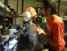 Navid in the lab with a fellow cohort "Dreamer" from Luis Sentis Lab, October 2011